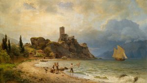 En la bahía de Malcesine de Carl von der Hellen